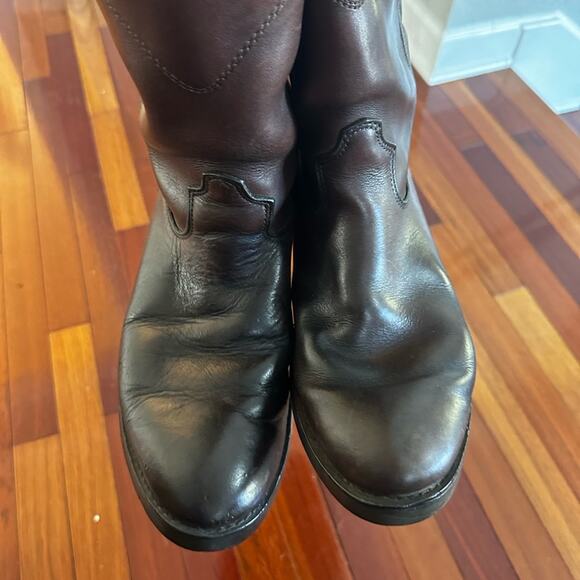 Durango Leather Boots Dark Brown Men’s 10D Western Cowboy Rodeo Horse Outdoor main image 5